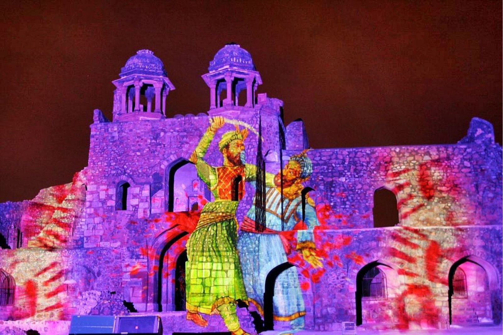 Delhi: Red Fort Light and Sound Show Guided Tour